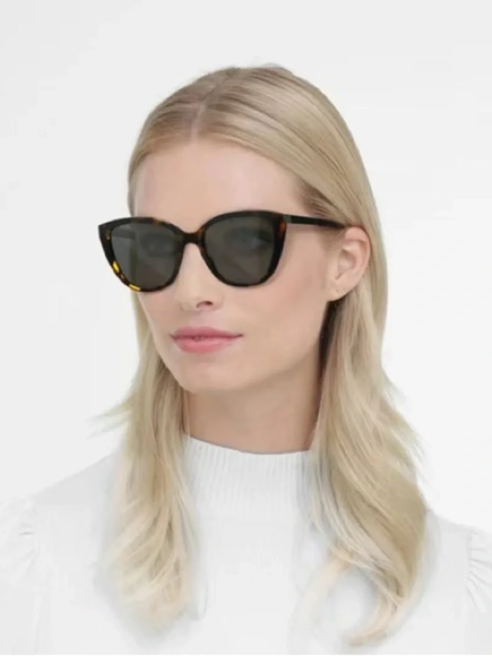 Saint Laurent Sunglasses Women’s Havana Silver Grey Lens 55 mm